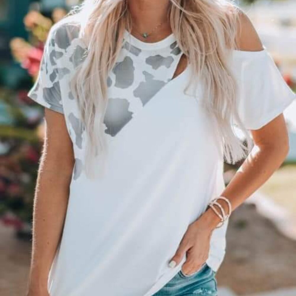 Boutique Cold Shoulder Top